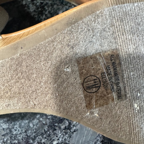 Solanz Wedge Sandals Women's‎ Ankle Strap Beige Taupe Comfort Casual Shoes - Picture 6 of 6